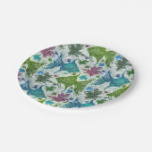  vispatroon papieren bordje (Gekanteld)