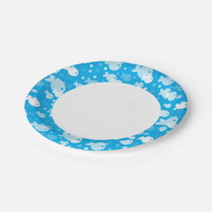 vispatroon papieren bordje