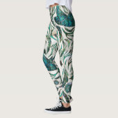 Vispatroon voor gordelrog en tongschenkel Abalone Leggings (Links)