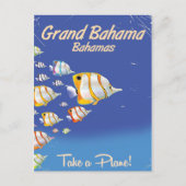 visreisposter Grand Bahama Briefkaart (Voorkant)