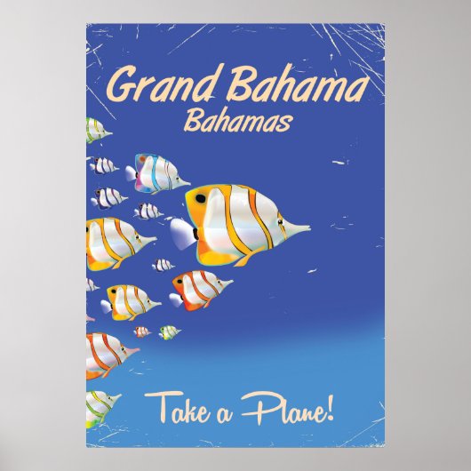 visreisposter Grand Bahama Poster (Voorkant)