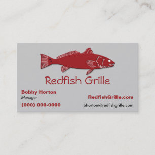 Visrestaurant Grille Viskaart Visitekaartje