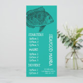 Visrestaurant vis diner menu (Staand voorkant)