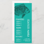 Visrestaurant vis diner menu (Voorkant / Achterkant)