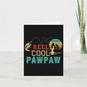 Visrol Cool Pawpaw Vaderdag Cadeau Visser Kaart