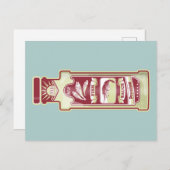 Vissaus pop kunst briefkaart (Voorkant / Achterkant)