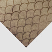 Visschaaltjes op bruine ontkoppeling tissuepapier (Detail)