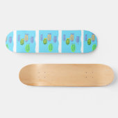 visschilderij skateboard (Horizontaal)