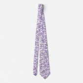Visschool - Deep Violet on White Stropdas (Achterkant)