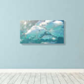 VISSCHOOL OP CANVAS 20 "x 16" (Insitu (Houten vloer))