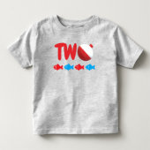 Vissen 2de verjaardag kinder shirts (Voorkant)