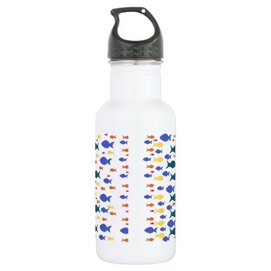 Vissen aangepaste waterfles waterfles (Achterkant)