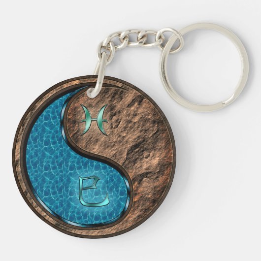 Vissen & Aarde Slang Sleutelhanger (Achterkant)