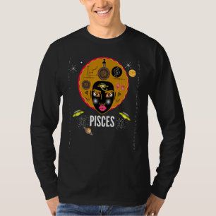 Vissen - Afro-Amerikaanse vrouwen Zodiac Tekens T-shirt