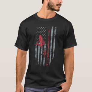 Vissen Amerikaanse Vlag 1e Dag Leraar Student Kind T-shirt
