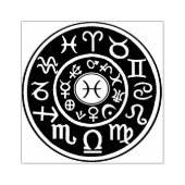 Vissen Astrologische Hemelse stempel (Afrduk)