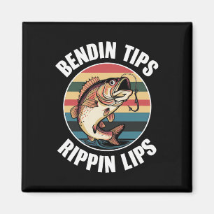 Vissen B Papa Grappig Buigen-tips-rippin-lippen Magneet