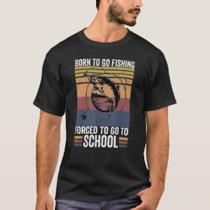 Vissen Baars Visser Kinderen Geboren Om Te Vissen T-shirt