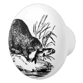 vissen Beaver home decor knop (Rechts)