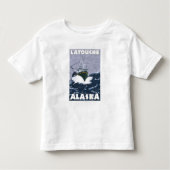 Vissen Boat Scene - Latouche, Alaska Kinder Shirts (Voorkant)