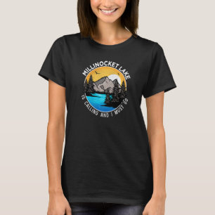 Vissen Bootvaren Kamperen Lakeview Millinocket La T-shirt