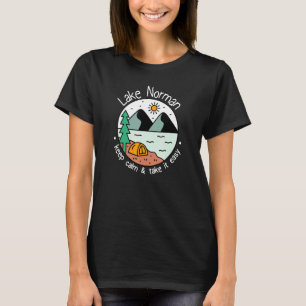 Vissen Bootvaren Kamperen Take It Easy Lake Norm T-shirt