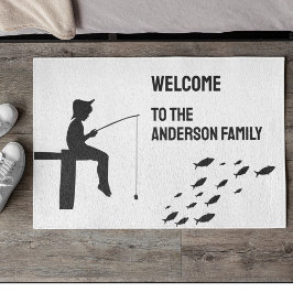 Vissen Boy Vissen Fish Deurmat