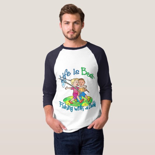 Vissen Buddy T-shirt (Voorkant volledig)