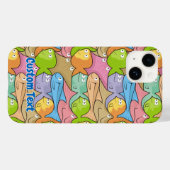 Vissen cartoon Hoesje-Mate iPhone case (Achterkant (horizontaal))