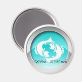 Vissen Dates Magneten (Voorkant / Achterkant)