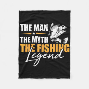 Vissen De Man Mythe Legende Visser Cool Visser Fleece Deken
