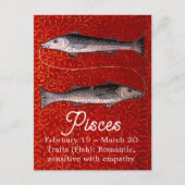 Vissen de Vis Sterrenbeeld Verjaardagsfeestje Briefkaart (Voorkant)