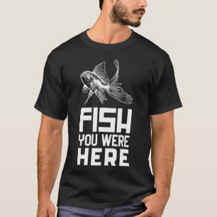 VISSEN DIE JE HIER HAD, ZWARTE GOLFISH LIEFDE EN W T-SHIRT
