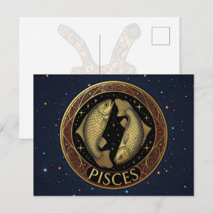 Vissen Dierenriem Symbool Briefkaart