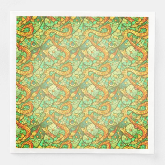 Vissen dinerservetten servet (Voorkant)