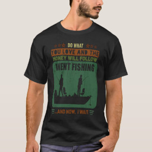 Vissen Doe Wat Je Leuk Vind Dames Heren Warm Viss T-shirt