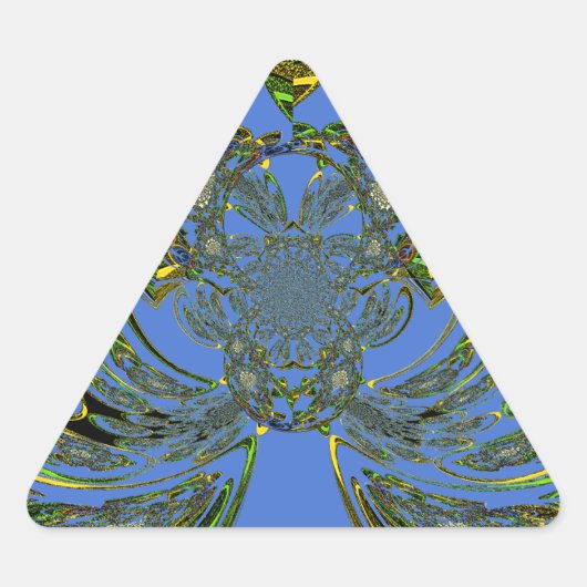 Vissen Driehoek Sticker (Voorkant)