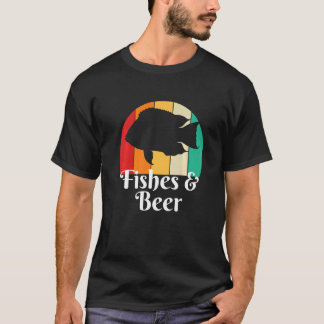 Vissen en bier t-shirt
