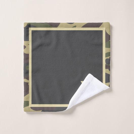 Vissen en Camo Bad Handdoek (Wasdoekje)