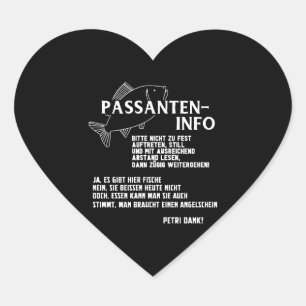 Vissen Gevist Fisher Gevist hengel hengel vis Hart Sticker