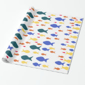 Vissen Glanzend inpakpapier, Cadeaupapier (Uitgerold)