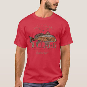 Vissen Golf Rode Tromroodvis Stier Rood Klein meis T-shirt