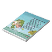 Vissen - Grootbloemige gedicht Notitieblok (Gedraaid)