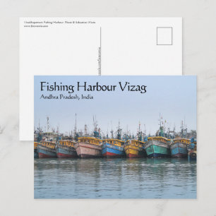Vissen Harbour Vizag Briefkaart