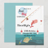 Vissen, Hengel, Molen, Water Verjaardag Kaart (Voorkant / Achterkant)