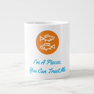 Vissen Horoscoop Sterrenbeeld Modern Minimalistisc Extra Grote Beker