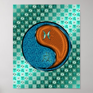 Vissen & Hout Hond Poster