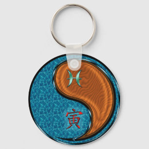 Vissen & Hout Tijger Sleutelhanger