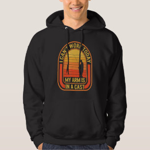 Vissen Ik Kan Vandaag Niet Werken Mijn Arm Zit In Hoodie