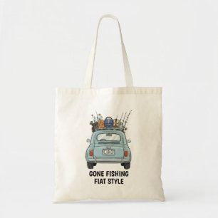 Vissen in een Fiat-auto  Tote Bag